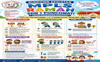 SDN 1 Poncowati Siap Gelar MPLS RAMAH Tahun Pelajaran 2026/2027