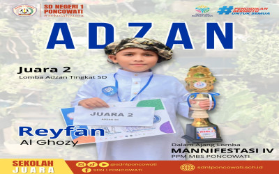 Mengenal Sosok Reyfan Al Ghozy, Sang Muazin Cilik Kebanggaan SD Negeri 1 Poncowati